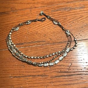 Necklace three strand.